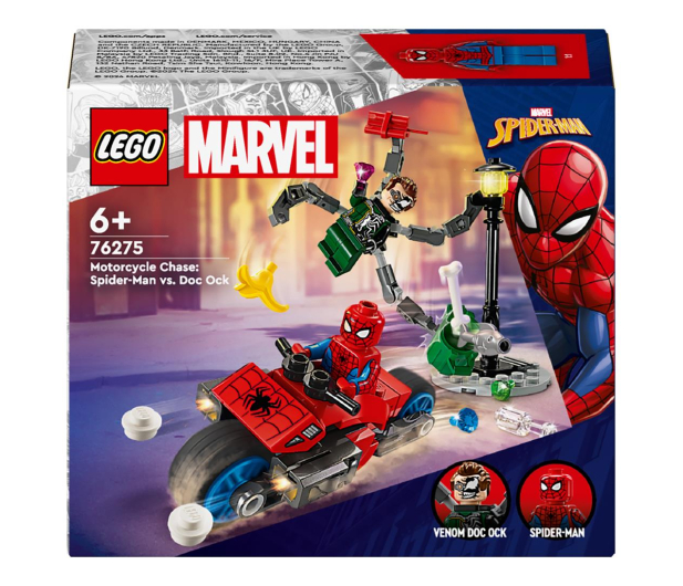 LEGO Marvel Super Heroes 76275 Pościg na motocyklu Spider-Man vs Doc Ock - 1202119 - zdjęcie